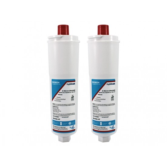 2 x HydROtwist Bosch CS-52 Compatible Fridge Water Filters USA