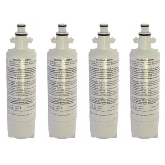 4 x Beko 4874960100 Genuine Fridge Water Filter Internal