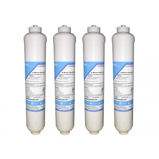 4 x Beko 4386410100 Inline External Fridge Water Filters