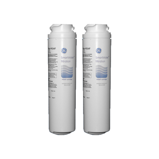 2 x GE Genuine MSWF Smartwater Internal Fridge Ice Water Filter