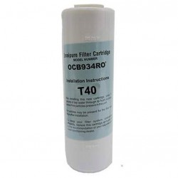 Omnipure OCB934 T40 GAC/KDF Water Filter Cartridge 10"