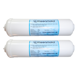 2 x Kleenmaid WF020 WF025 Inline Fridge Water Filter USA
