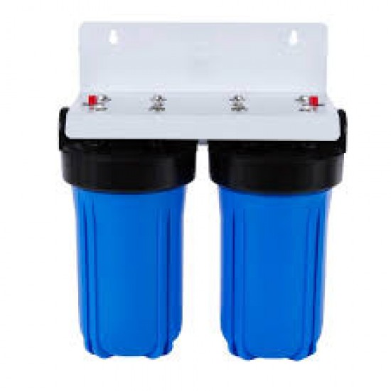 Twin Whole House Water Filter System 10" Big Blue Standard GAC