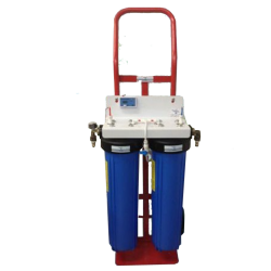 Twin Trolley Window Cleaning Water Filter System Big Blue Di 20"