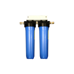 Twin Whole House Water Filter System 20" Big Blue Marine 22mm