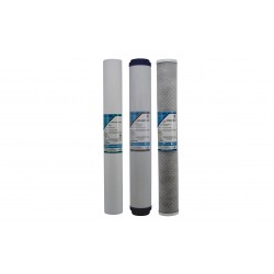 Triple Whole House Slim Replacement Water Filters 20" x 2.5"
