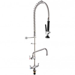 Commercial Dual Hob Cafe Pre Rinse Kitchen Mixer Tap 970mm