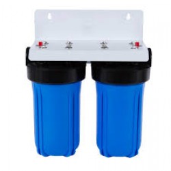 Twin Whole House Water Filter System 10" Big Blue Standard CTO