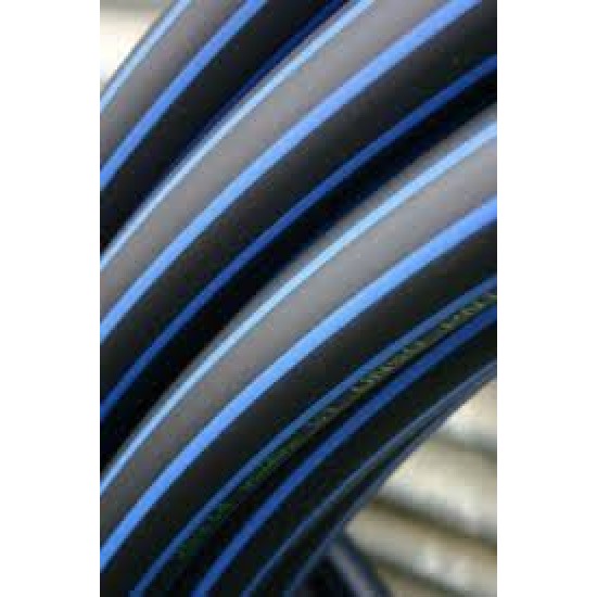 Metric Poly 20mm HDPE Blue Line Pipe 50 Metres