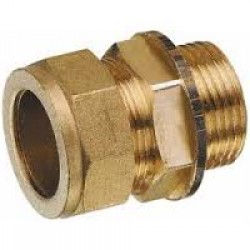 Equal Straight 3/4" Compression  x 3/4" Male BSP Brass