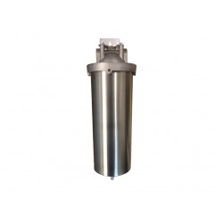 Stainless Steel RV Water Filter System 10" with Hose Connectors