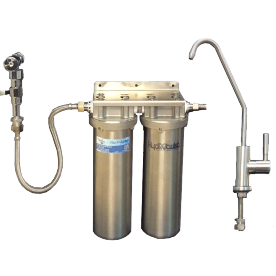 Doulton Stainless Steel Twin Undersink Water Filter System 10"