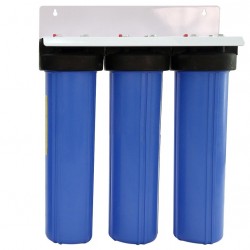 Triple Whole House Water Filter System 20" Big Blue Standard GAC