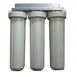 Triple Whole House Water Filter System 20" Big White Premium GAC