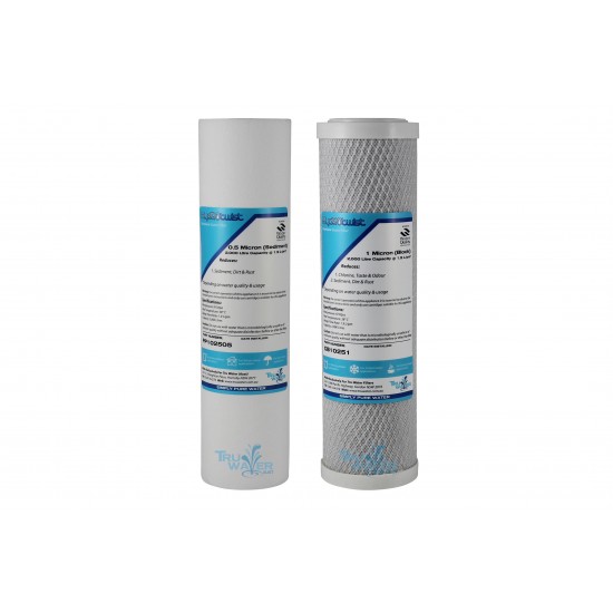 Xstream Twin System Replacement Water Filter Set XSTH14K 10"
